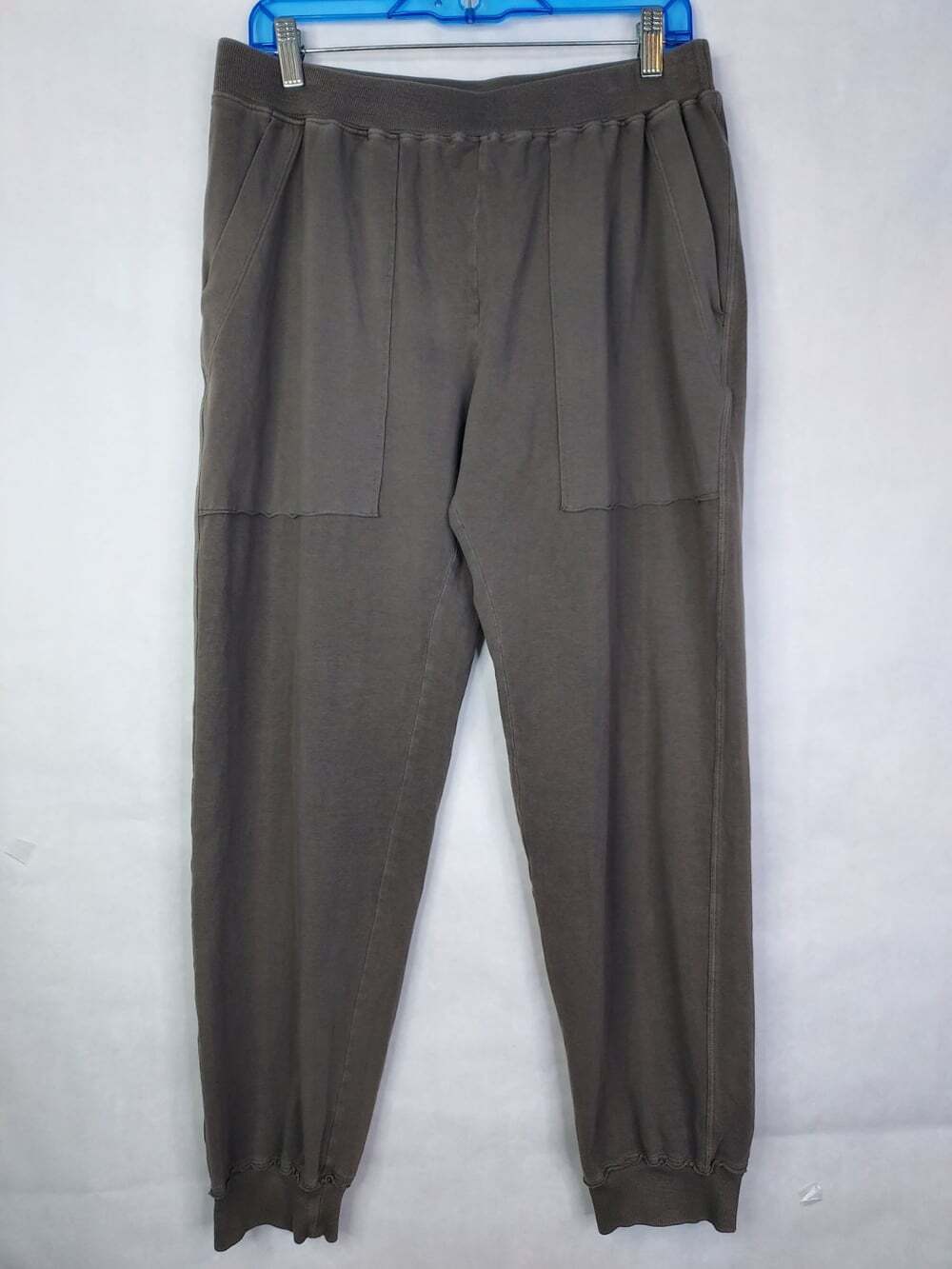 Ischiko Barrel Jogger Pants Womens US 10-12 Cotton Stretch Pull On Patch Pockets